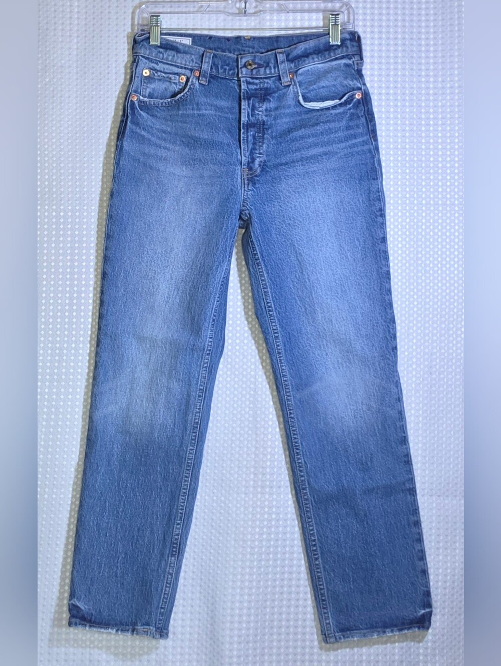 Gap Cheeky Straight High Rise Jeans Medium Wash Size 28/6R - Picture 3 of 13